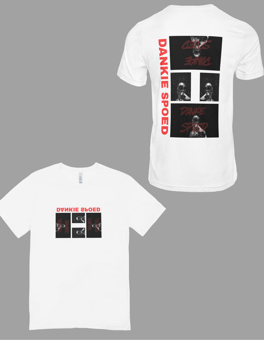 Yes a white t-shirt. Yes a different logo.