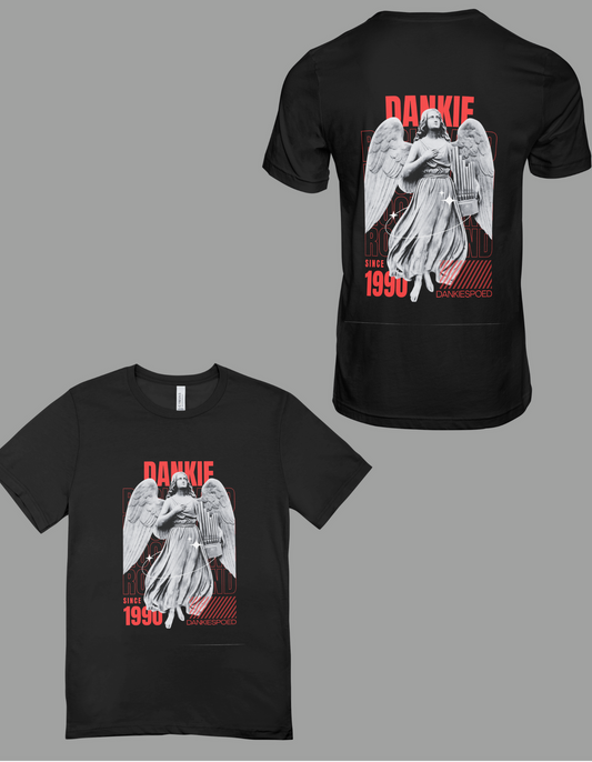 Another obvious black t-shirt, at least the logo is different.