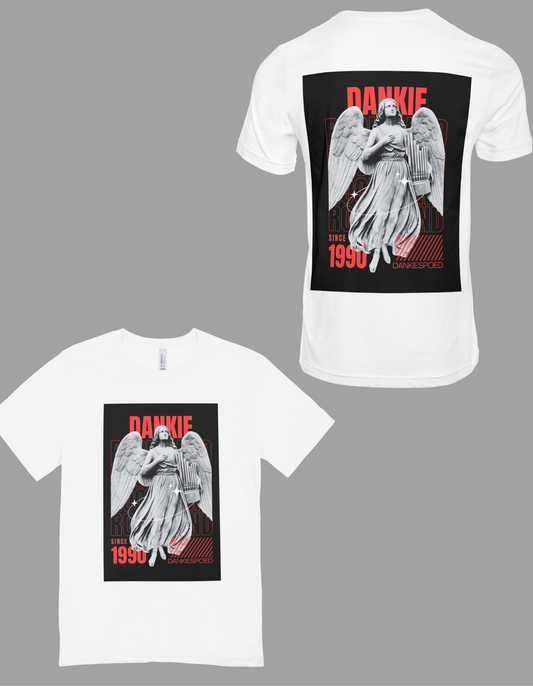 One more obvious white t-shirt, with different logo.